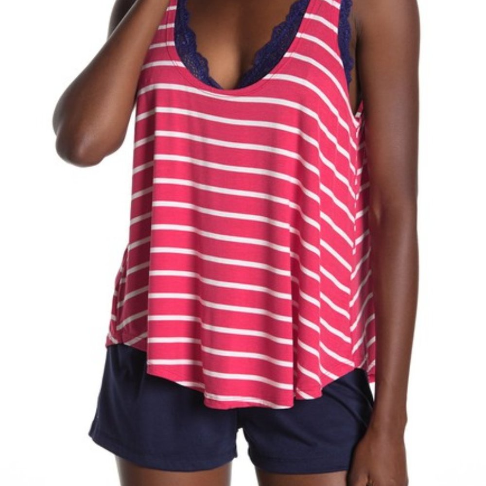 NWT Honeydew built in bralette tank top aubrey S M